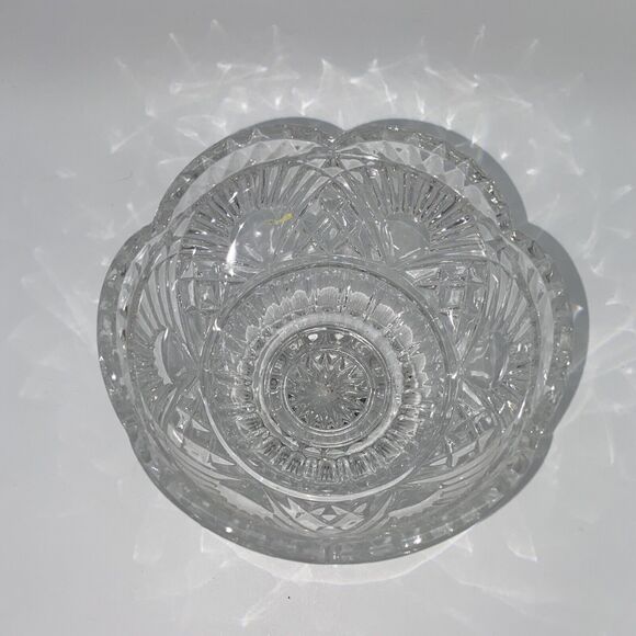 Shannon Crystal Covered Candy Dish Freedom GODINGER Heavy Cut Crystal Slovakia - Picture 8 of 10